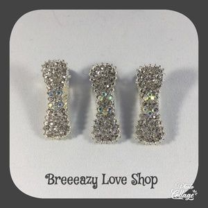 Rhinestone Bow Hair Clip